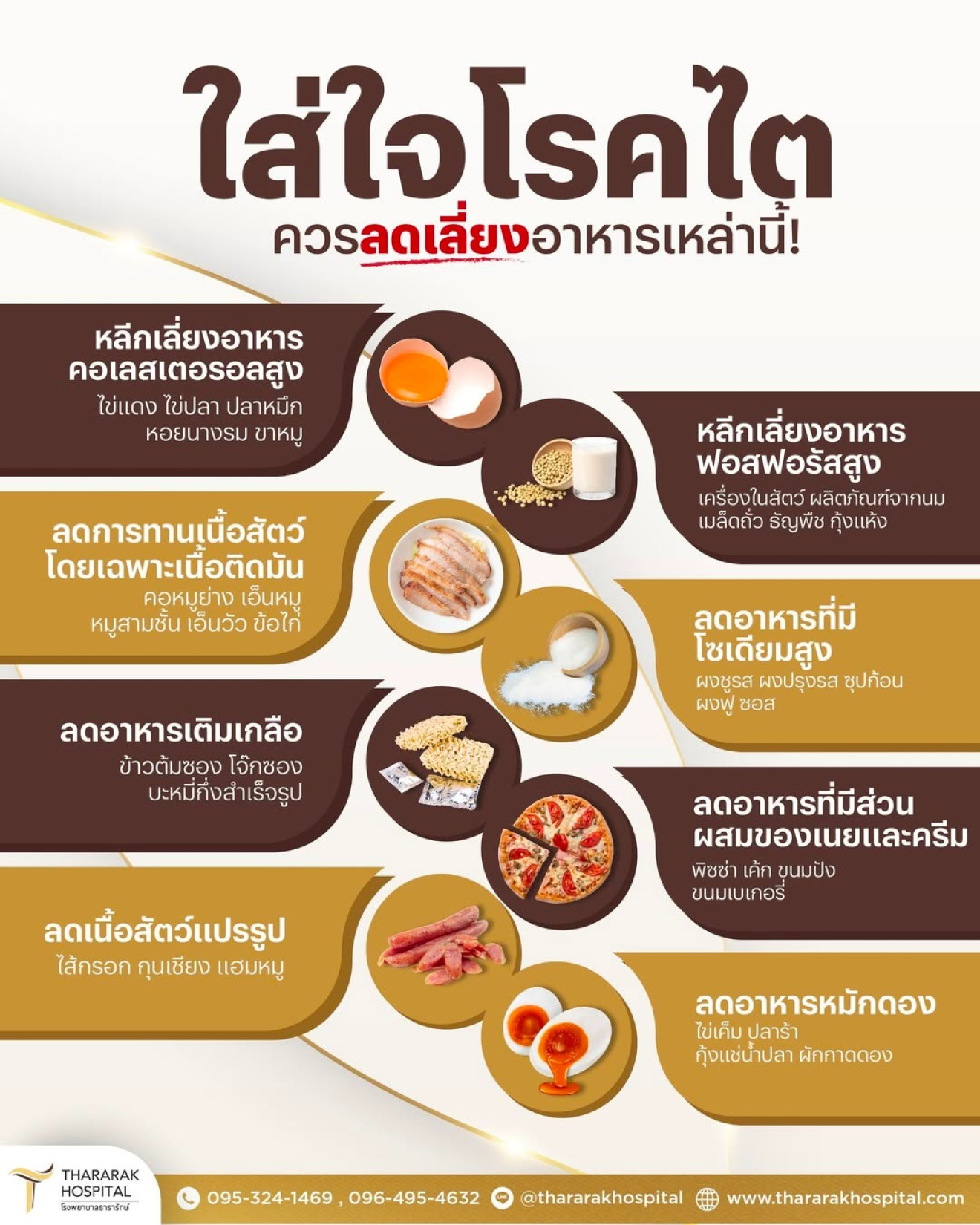 ใส่ใจโรคไตควรเลื่ยงอาหารเหล่านี้!